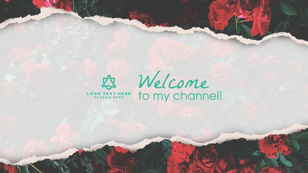 Flower Boutique YouTube Banner Design Image Preview