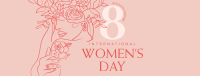 Rose Women's Day Facebook cover Image Preview