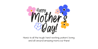 Mother's Day Colorful Flowers Twitter post Image Preview
