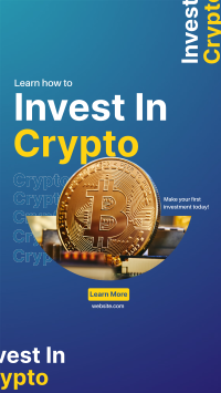 Crypto Investment Facebook Story Design