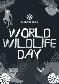 Rustic World Wildlife Day Poster Image Preview