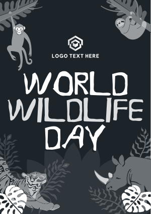 Rustic World Wildlife Day Poster Image Preview