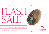 Jewelry Flash Sale Postcard Design
