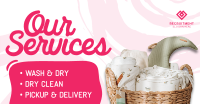 Laundry Swirls Facebook Ad Design