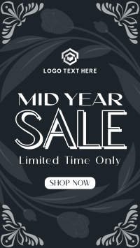 Mid-Year Sale Floral Facebook story Image Preview