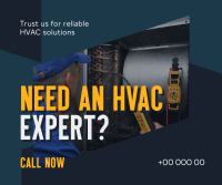 Reliable HVAC Solutions Facebook Post Design