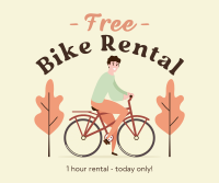 Free Bike Rental Facebook Post Design