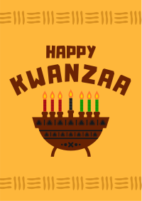 Happy Kwanzaa Celebration Flyer Design