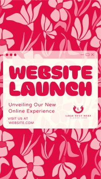 Floral Website Launch YouTube Short Design