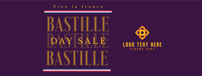 Happy Bastille Day Facebook cover Image Preview