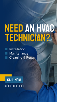 HVAC Technician Instagram Reel Preview