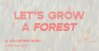 Forest Grow Tree Planting Facebook Ad Design
