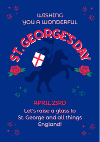 England St George Day Flyer Design