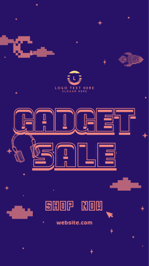 Retro Gadget Sale Facebook story Image Preview