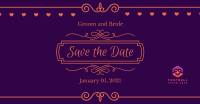 Wedding Save the Date Facebook ad Image Preview