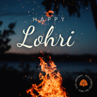 Lohri Fire Instagram Post Design