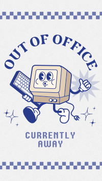 Retro Out Of Office TikTok Video Image Preview