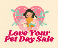 Rustic Love Your Pet Day Facebook Post Design