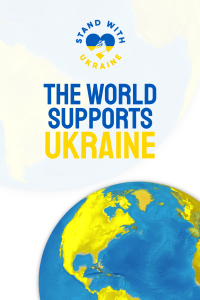 The World Supports Ukraine Pinterest Pin Image Preview