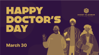 Happy Doctor's Day Facebook event cover Image Preview