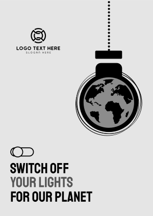 Earth Hour Lights Off Flyer Image Preview