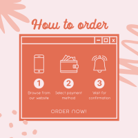 Order Process Tutorial Instagram post Image Preview