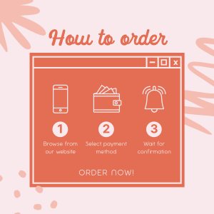 Order Process Tutorial Instagram post Image Preview