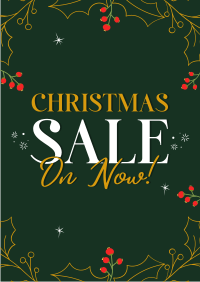 Decorative Christmas Sale Poster Image Preview