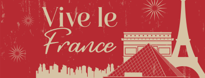 France Landmarks Facebook cover Image Preview