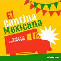 El Cantina Mexicana Instagram Post Design
