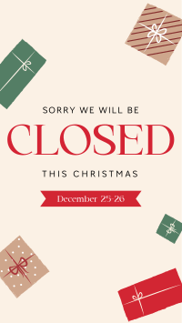 Christmas Closed Holiday Facebook Story Design