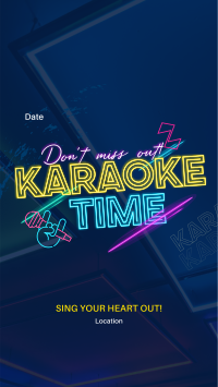 Join Karaoke Time TikTok Video Design