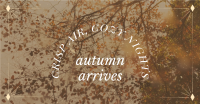 Autumn Arrives Quote Facebook Ad Design