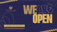 Modern Abstract We're Open Animation Preview