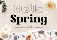 Hello Spring Postcard Image Preview