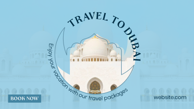 Dubai Trip Facebook event cover Image Preview