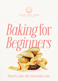 Baking for Beginners Poster Design