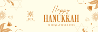 Elegant Hanukkah Night Twitter Header Image Preview