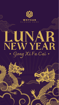 Oriental Lunar New Year Facebook Story Design