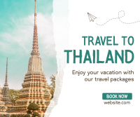 Thailand Travel Facebook Post Design