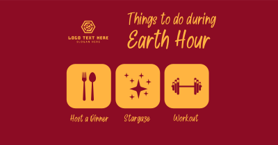 Earth Hour Activities Facebook ad Image Preview