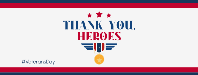 Thank You Heroes Facebook cover Image Preview