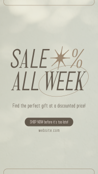 Minimalist Week Sale Instagram story Image Preview