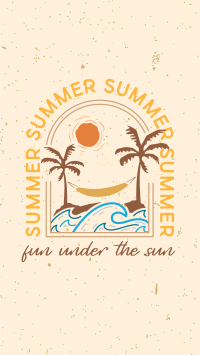 Summer Beach Badge Instagram story Image Preview