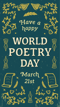 World Poetry Day YouTube Short Design