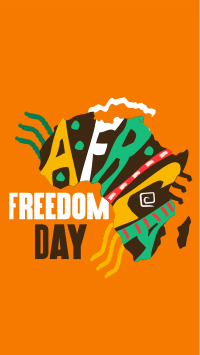 Freedom Africa Map Facebook Story Design