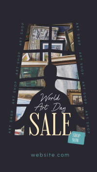 World Art Day Sale YouTube Short Design