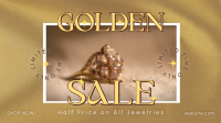 Jewelry Sale Linen Facebook Event Cover Design