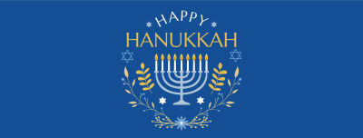 Happy Hanukkah Facebook cover Image Preview