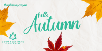 Autumn Leaves Twitter Post Design